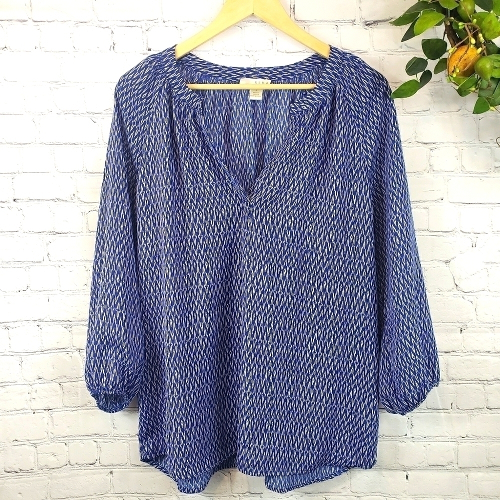 KENAR Boho 3/4 Sleeve Blouse/Boho Top Size L